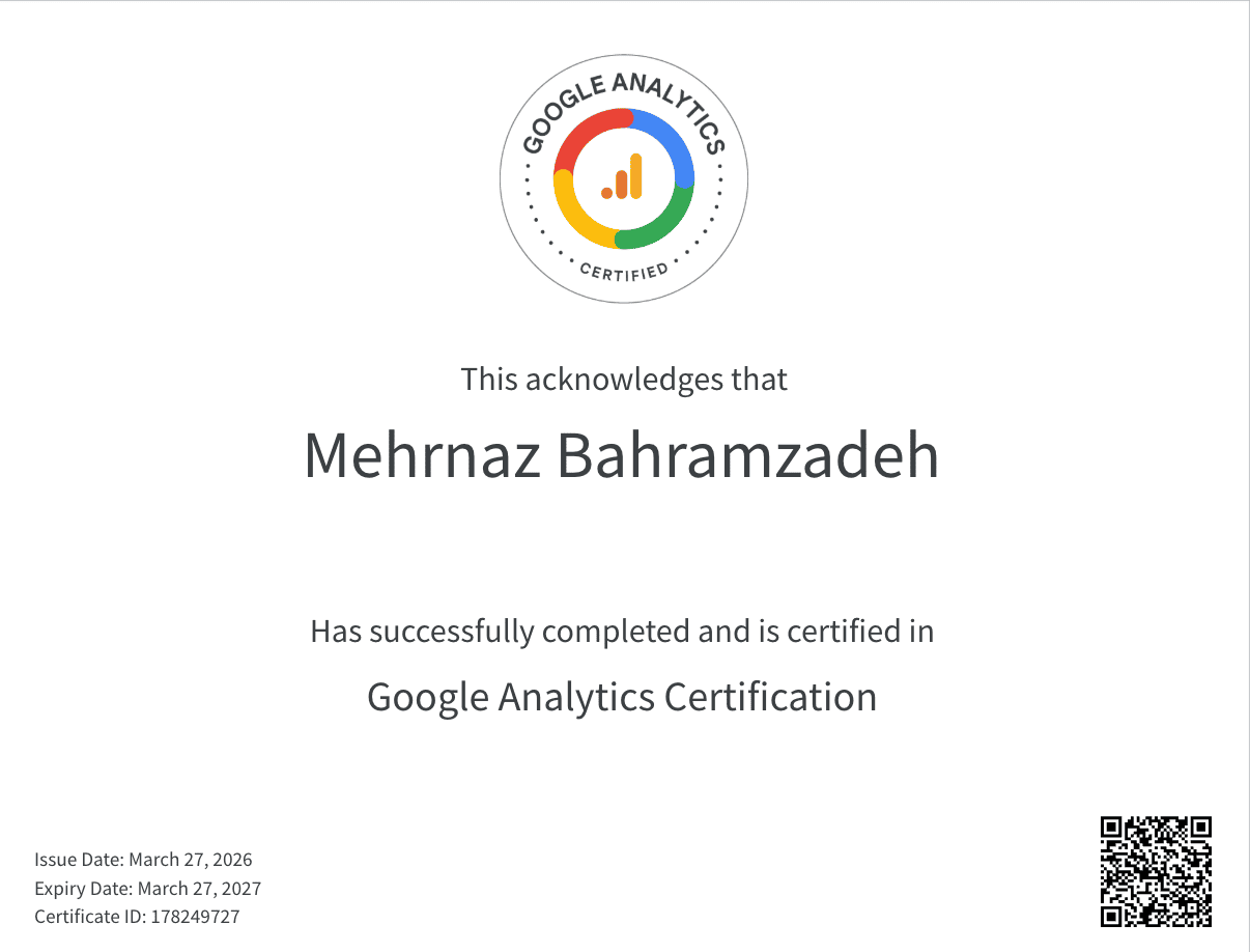 Google Analytics Certification